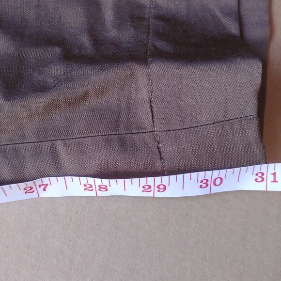 NEW WITH TAGS Vince size 16 silky pants trousers olive green taupe brown - Picture 5 of 10